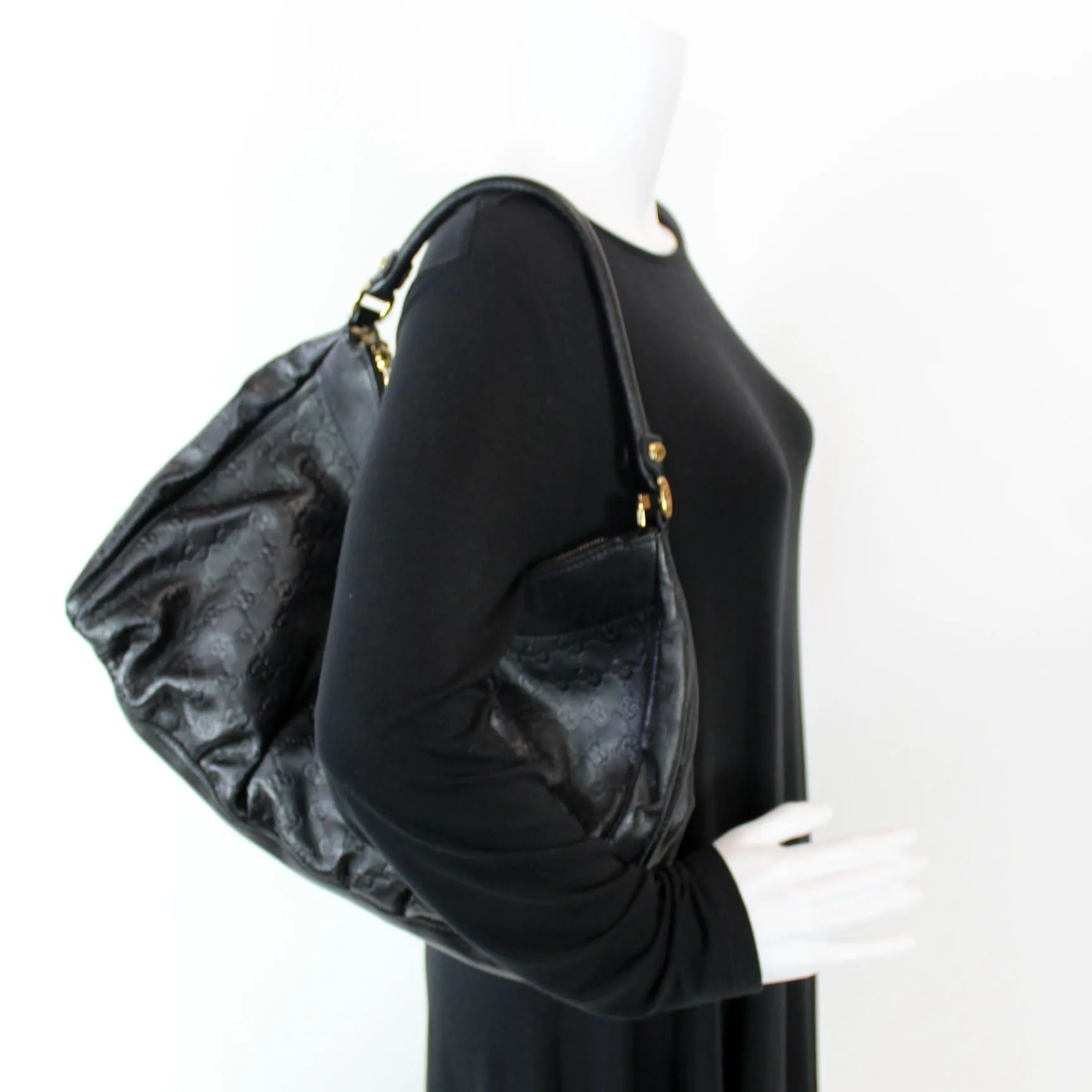 189833 Gucciscima D Ring Hobo