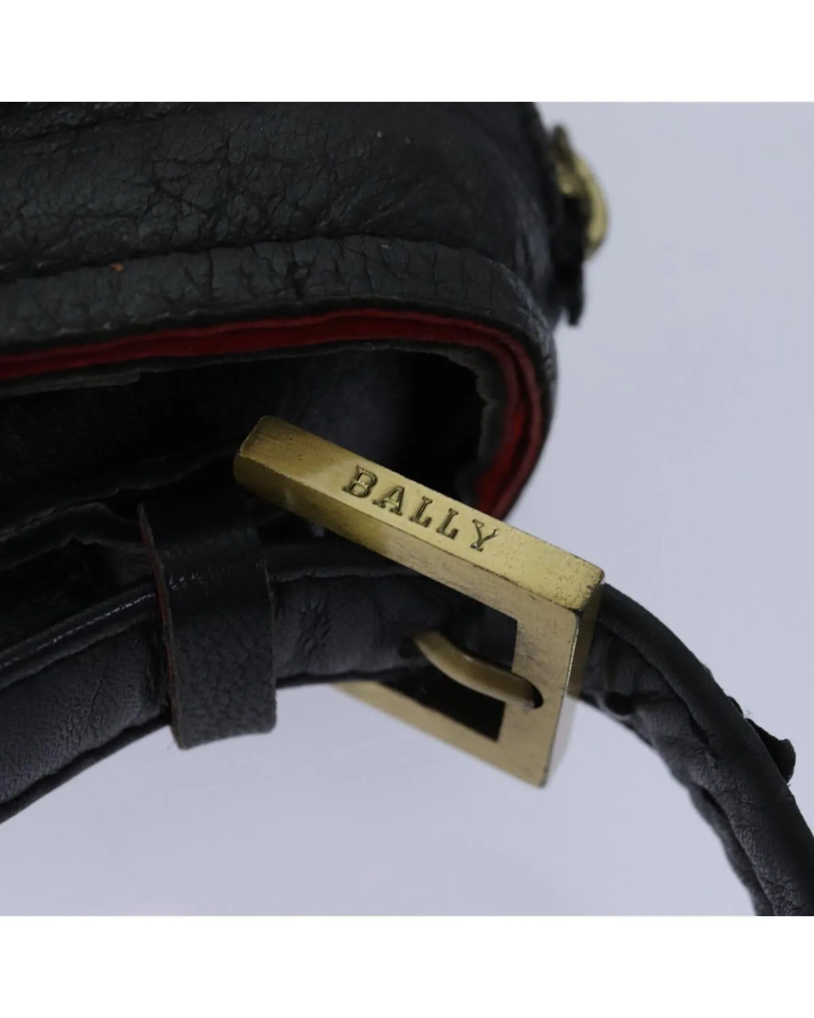 BALLY Black Leather Shoulder Bag