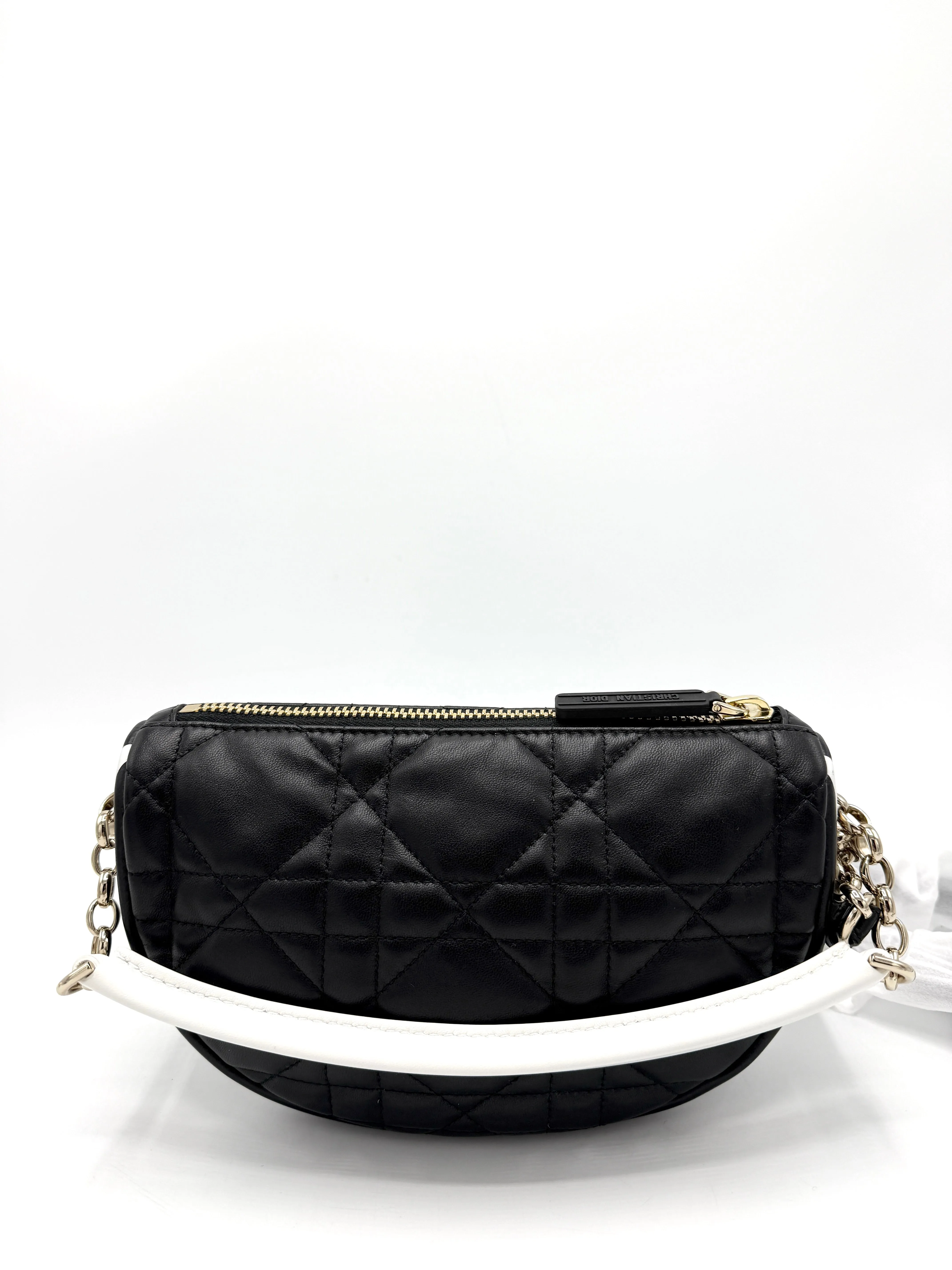 Black Cannage Hobo Crossbody
