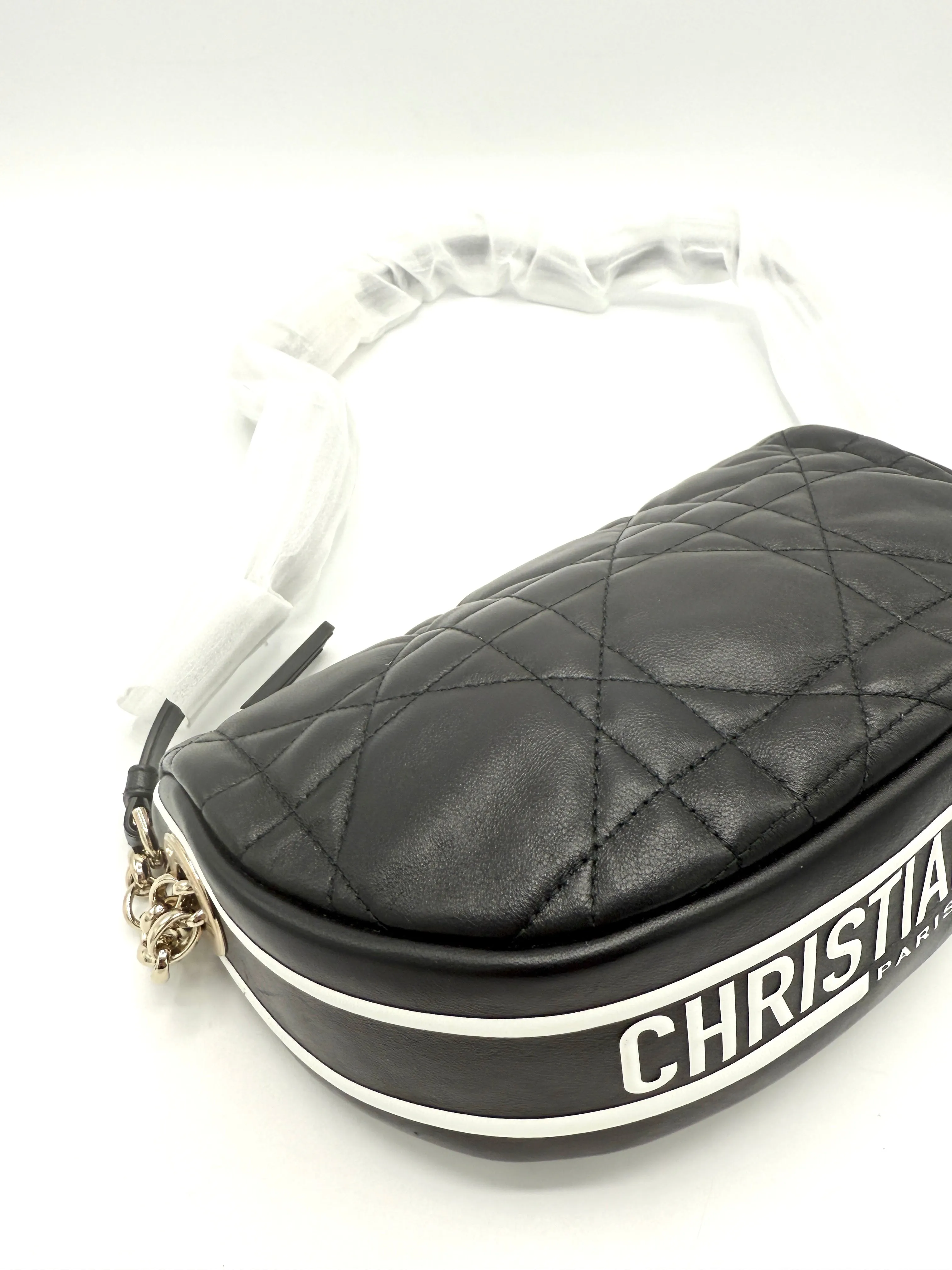 Black Cannage Hobo Crossbody