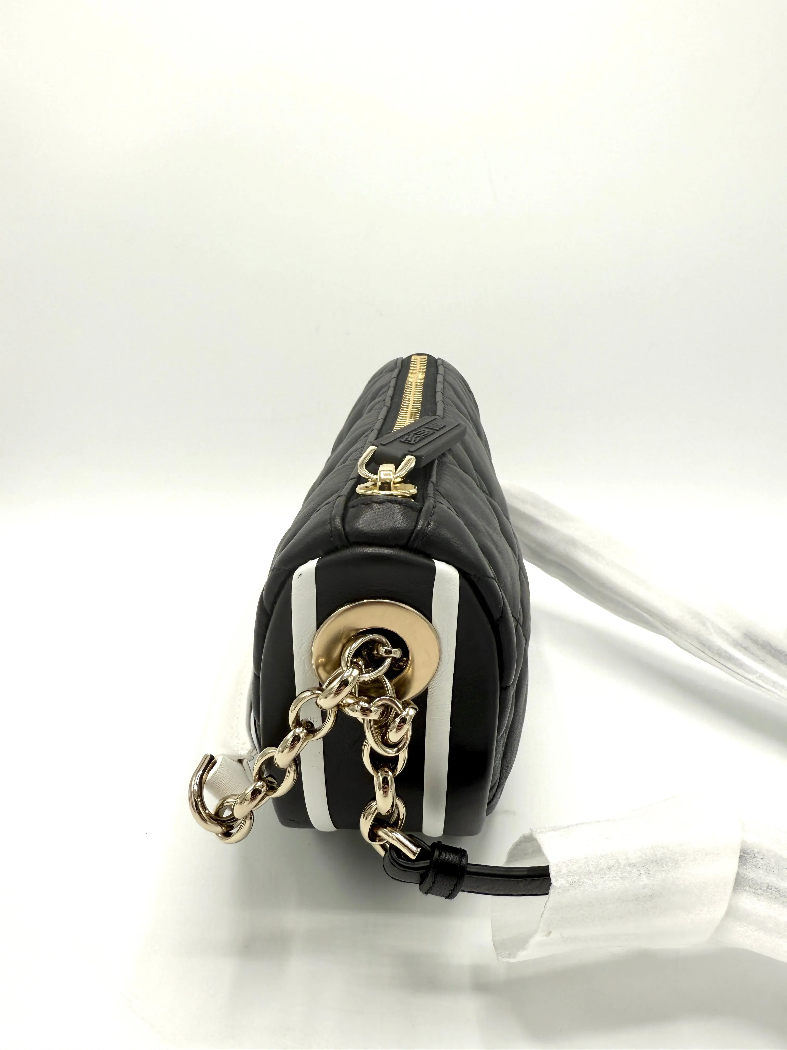 Black Cannage Hobo Crossbody