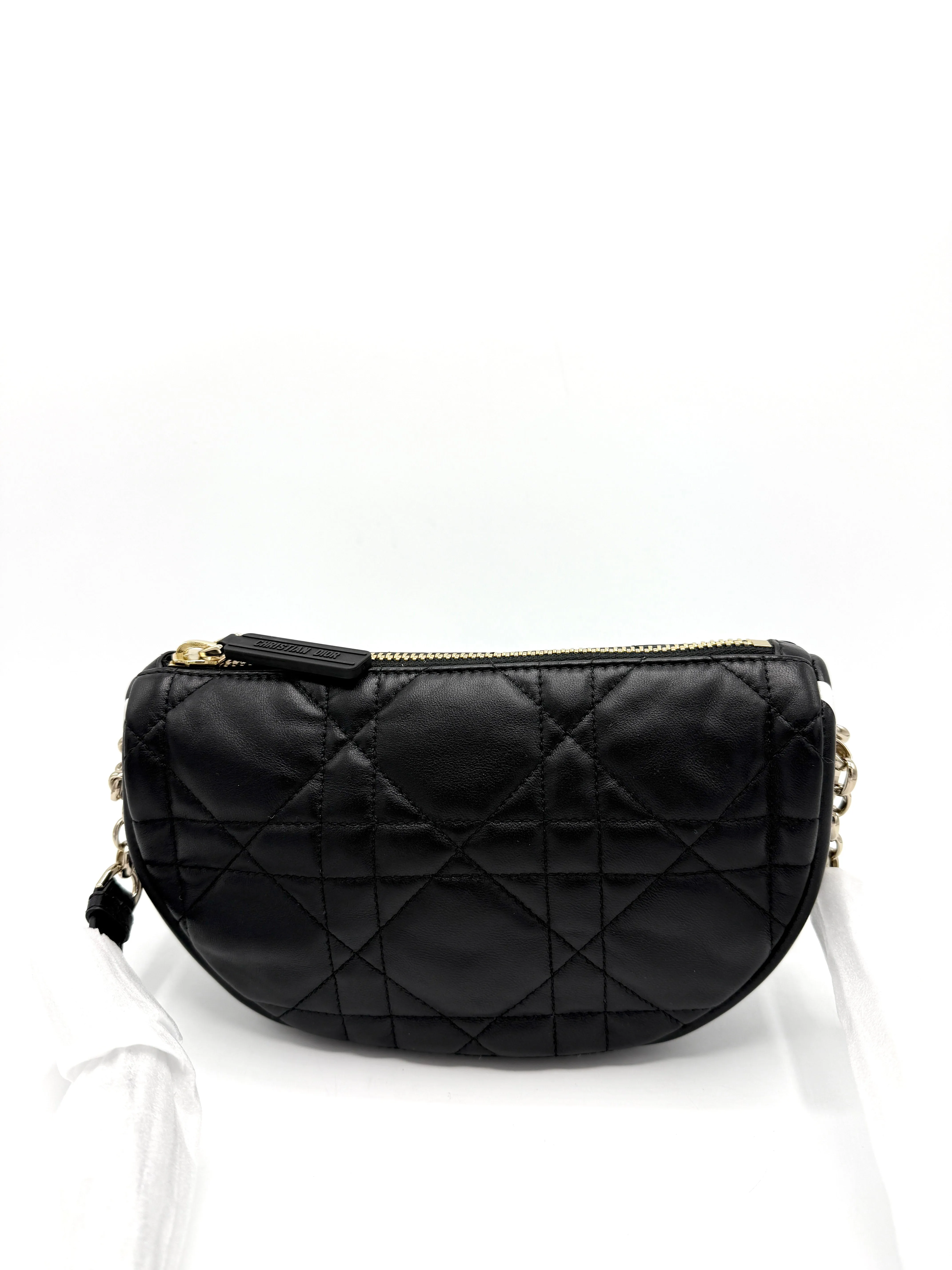 Black Cannage Hobo Crossbody