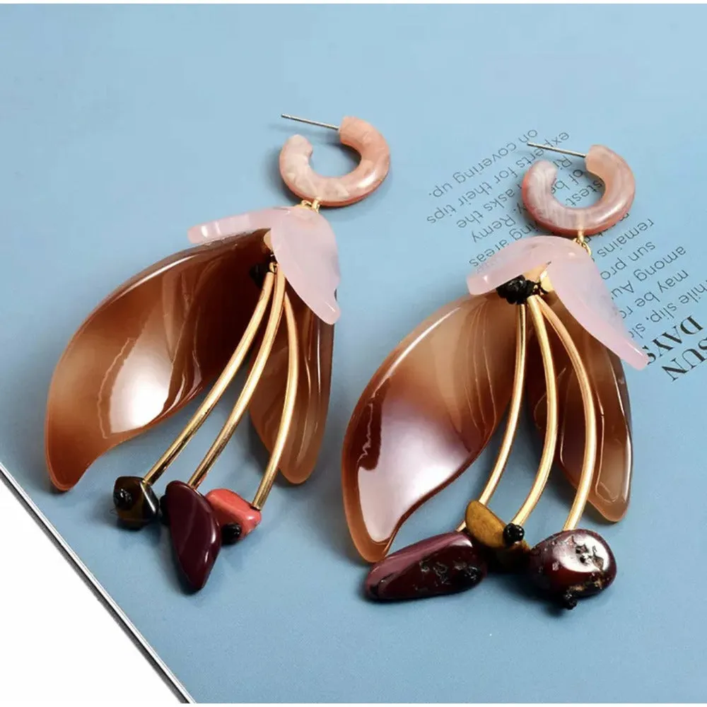 Bloom Flower Statement Earrings