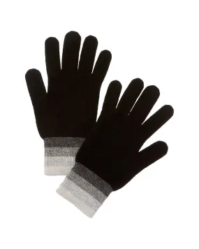 Brodie Cashmere Contrast Stripe Cashmere Gloves