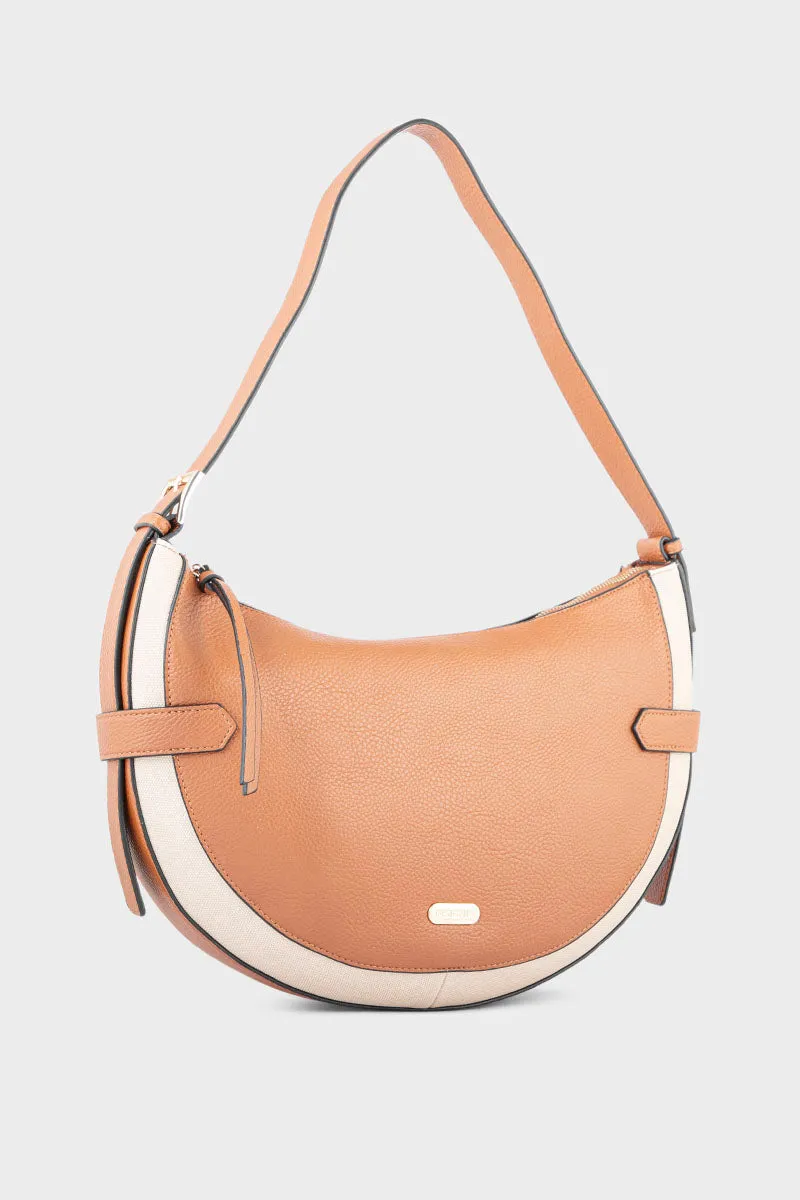 Casual Hobo Hand Bags BH0050-Tan