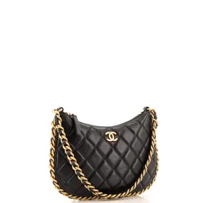 CC Chain Around Hobo Quilted Lambskin
