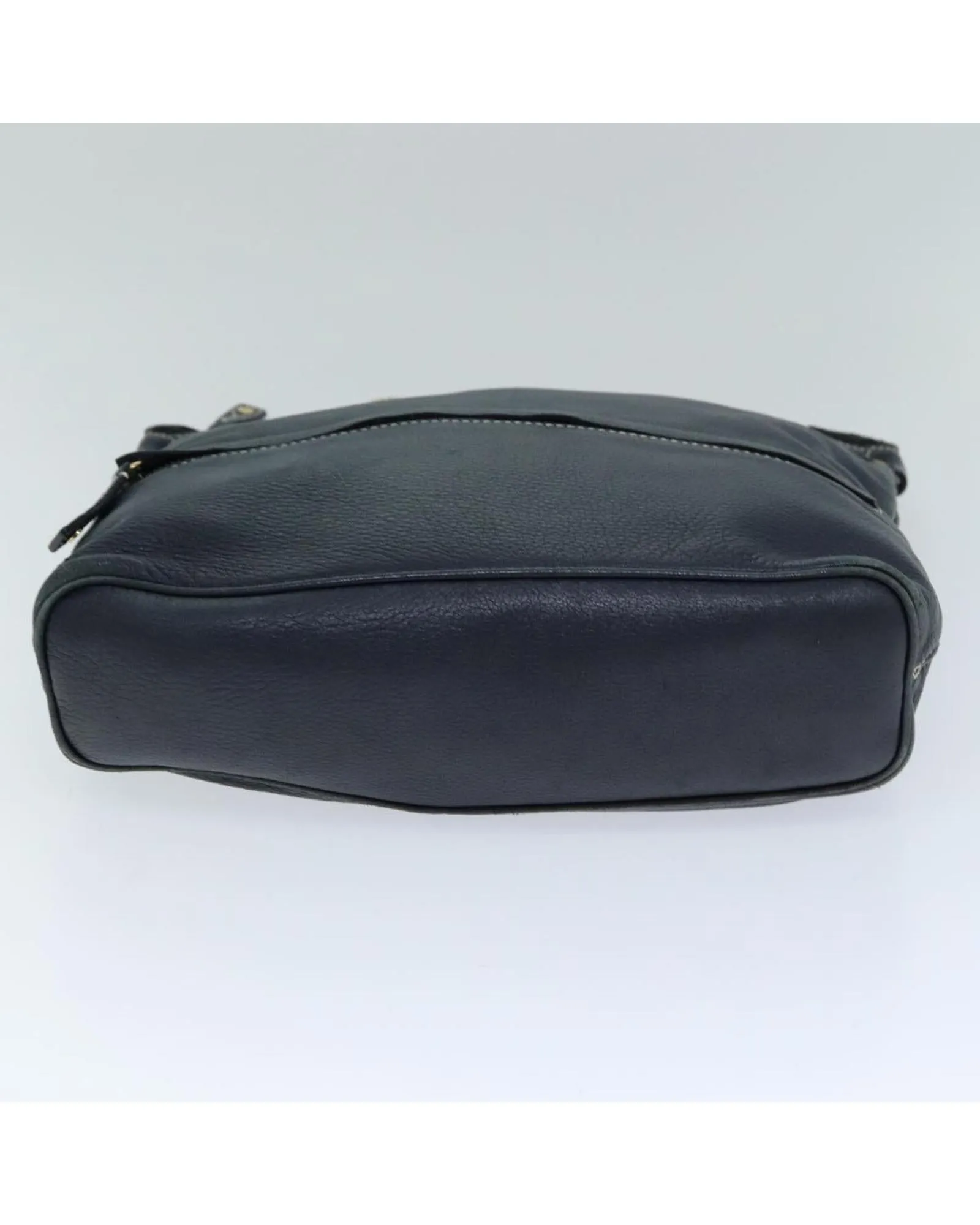 CELINE Cabas Phantom Shoulder Bag Navy Blue