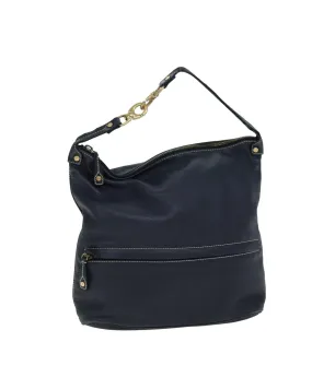 CELINE Cabas Phantom Shoulder Bag Navy Blue