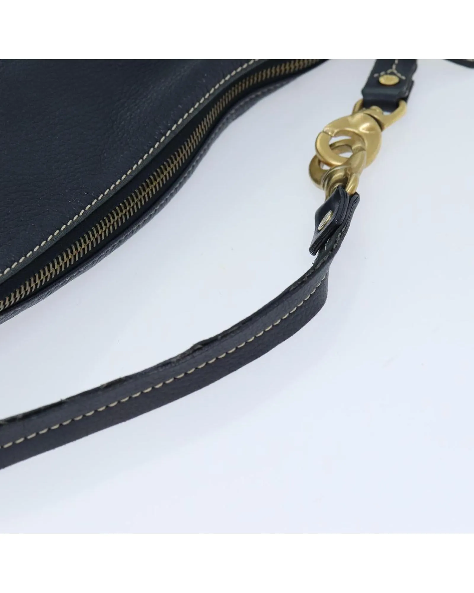 CELINE Cabas Phantom Shoulder Bag Navy Blue