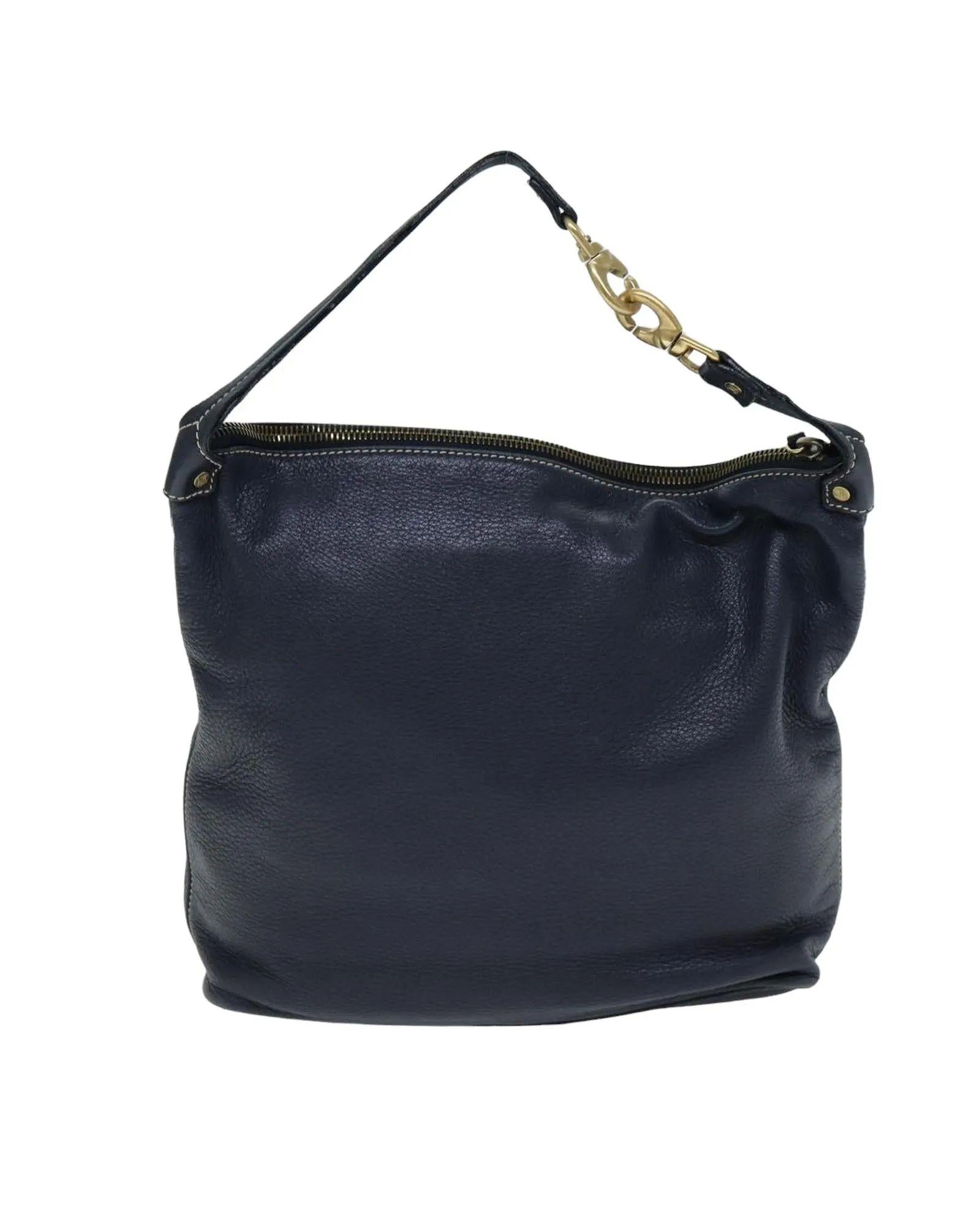 CELINE Cabas Phantom Shoulder Bag Navy Blue