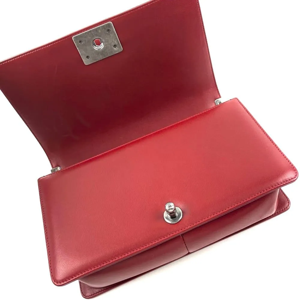 CHANEL 2013-2014 Medium Boy Bag - Red