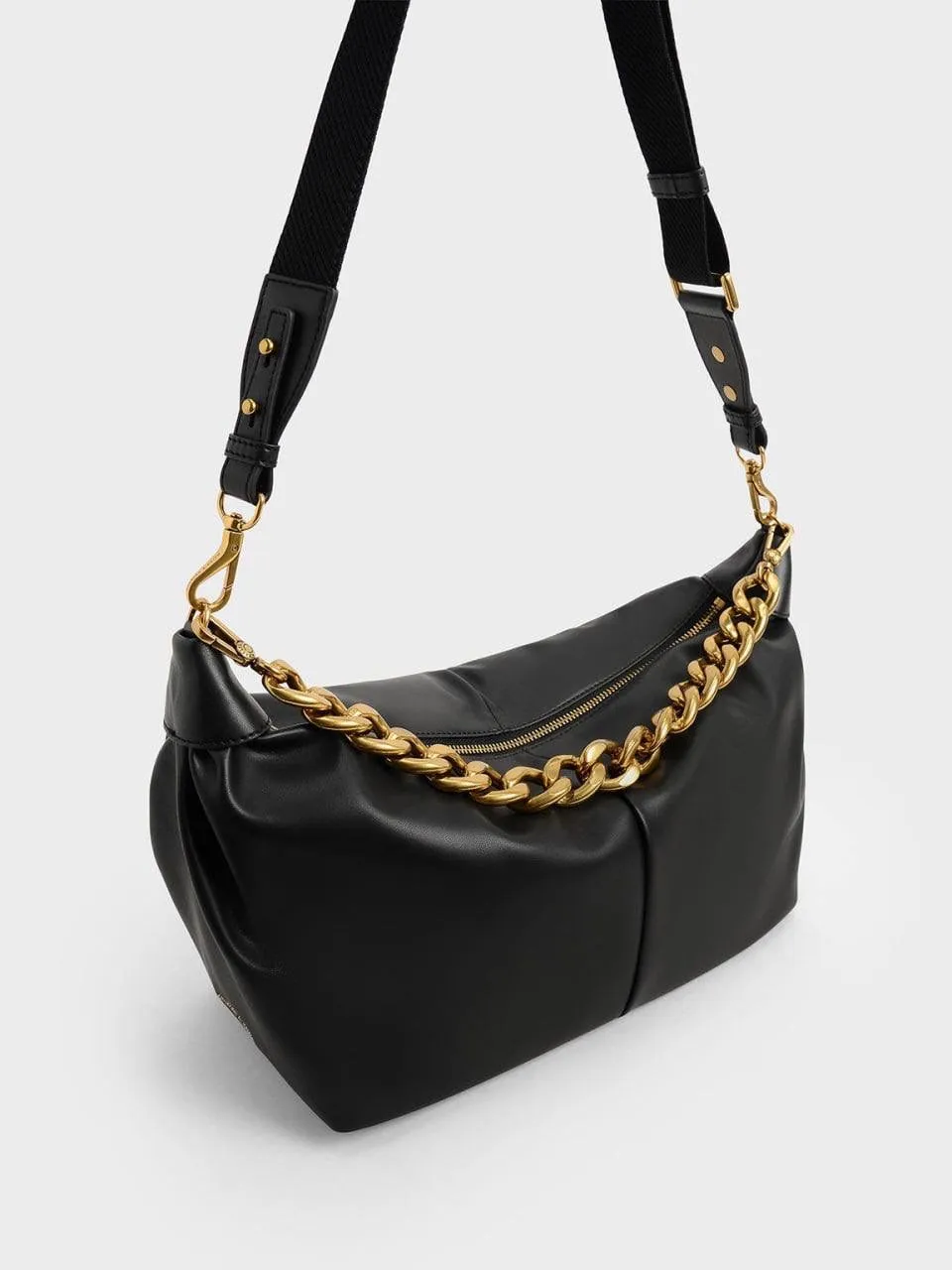 Chunky Chain Link Hobo Bag