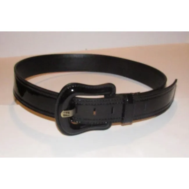 Fendi Black Patent Leather B And Buckles Belt