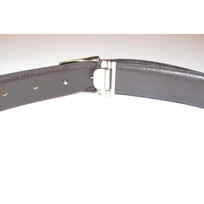Fendi Blackbrownchrome Ff Buckle Leather And Belt