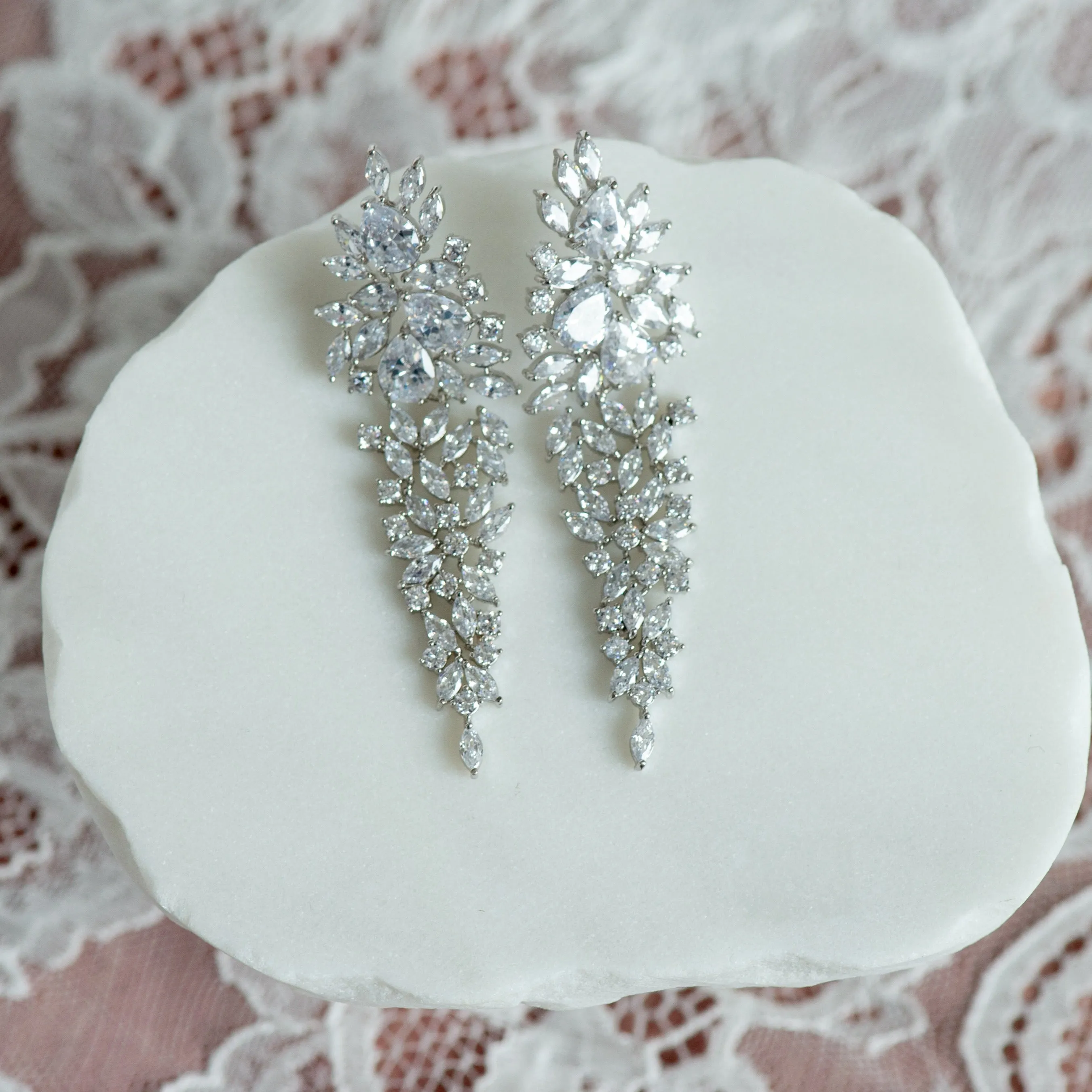 Freeda cubic zirconia earrings