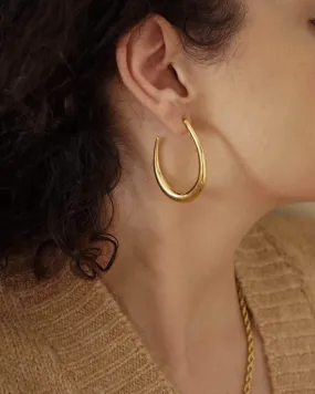 Gold Bold Hoop Earrings