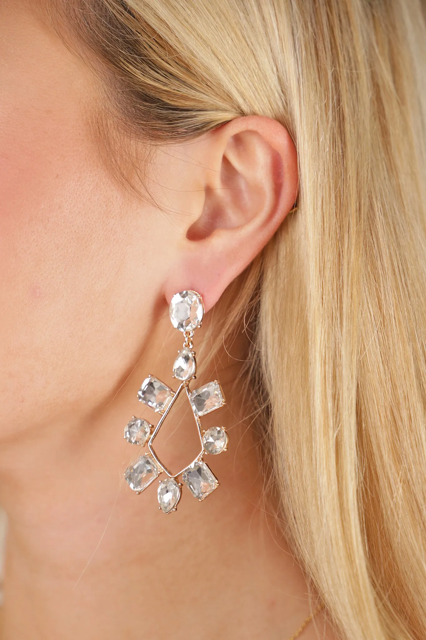 GOLD GEMSTONE EARRINGS