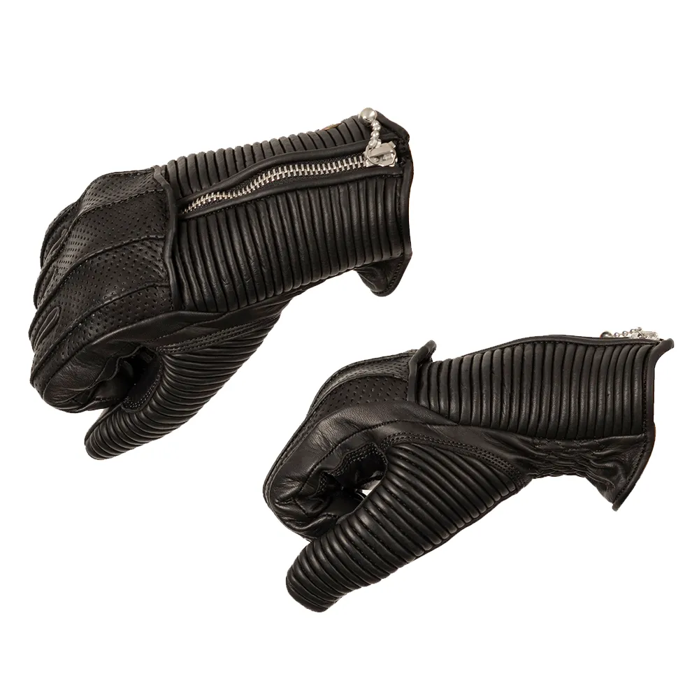 Goldtop England -  Ladies Silk Lined Raptor Gloves - Black