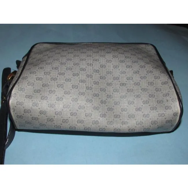 Gucci Crossbody W Micro Guccissima Canvasleather Shouldercrossbody Navy G Printredblue Stripe Coated