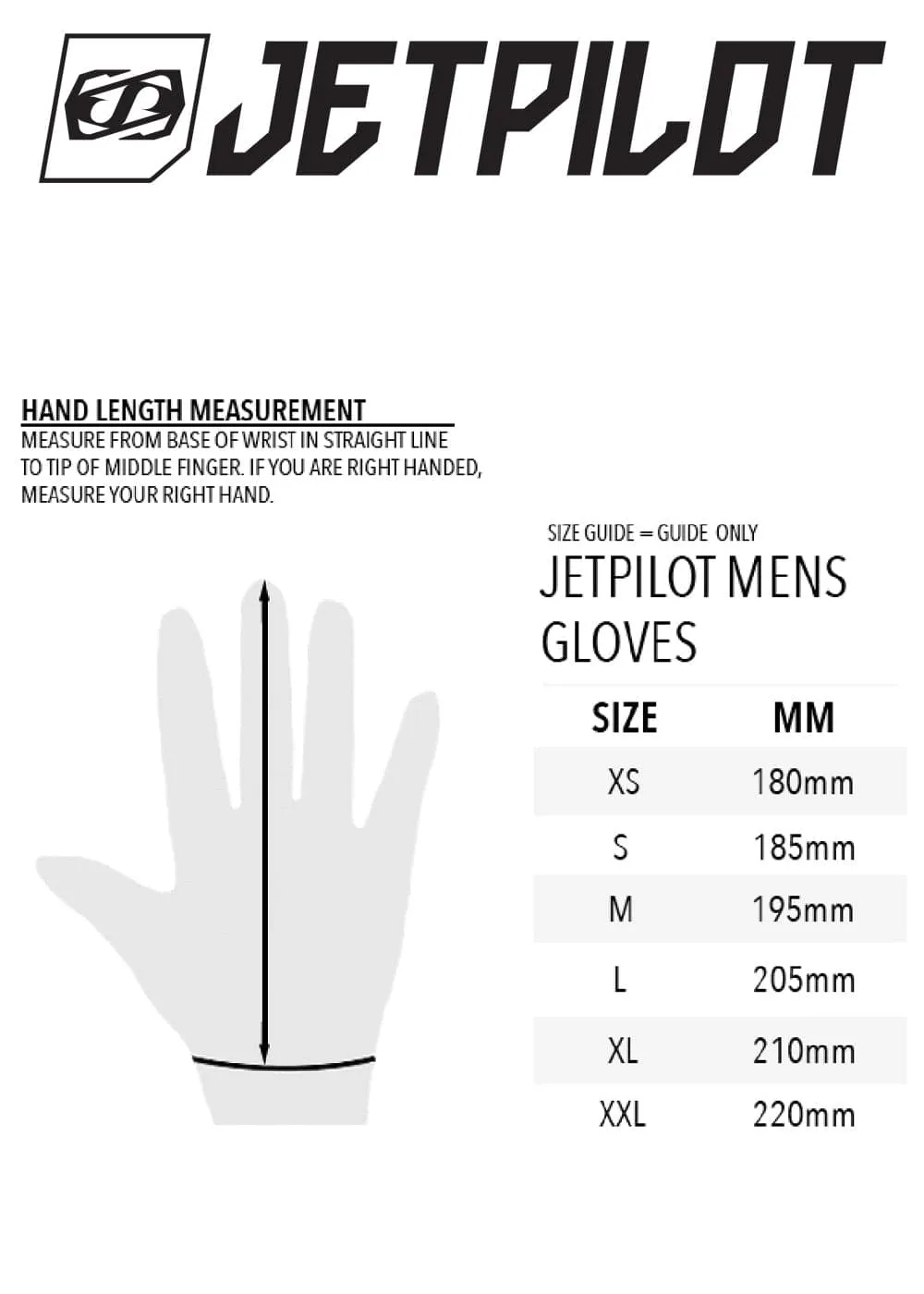 JetPilot Phantom Superlite Glove