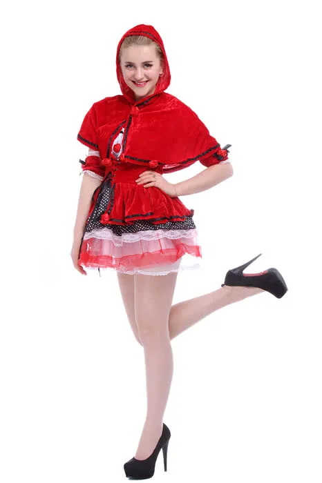 Little Red Riding Hood Christmas Cospaly Costume
