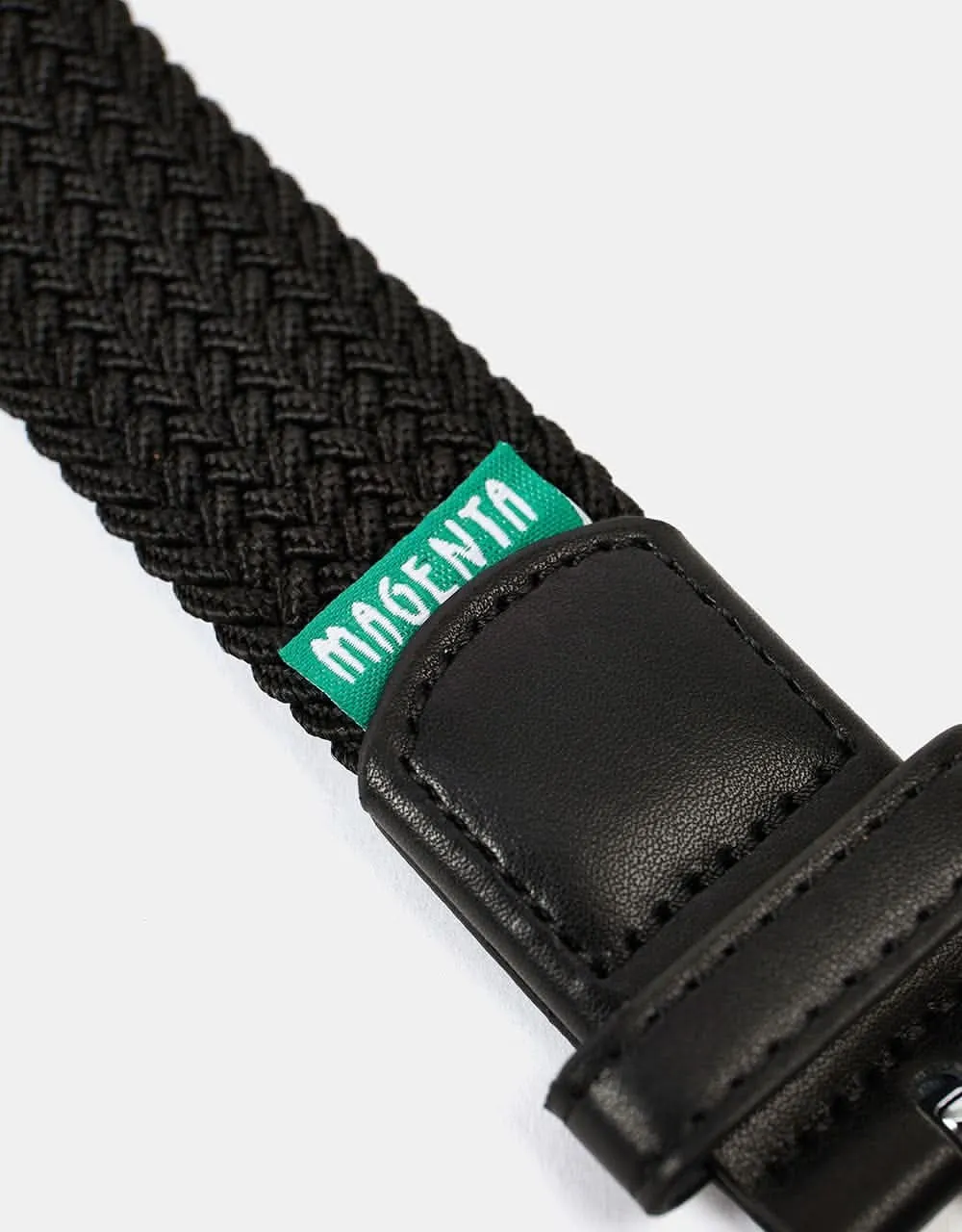 Magenta Braided Belt - Black