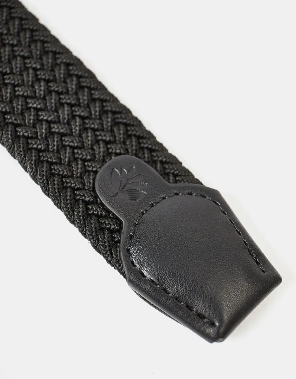Magenta Braided Belt - Black