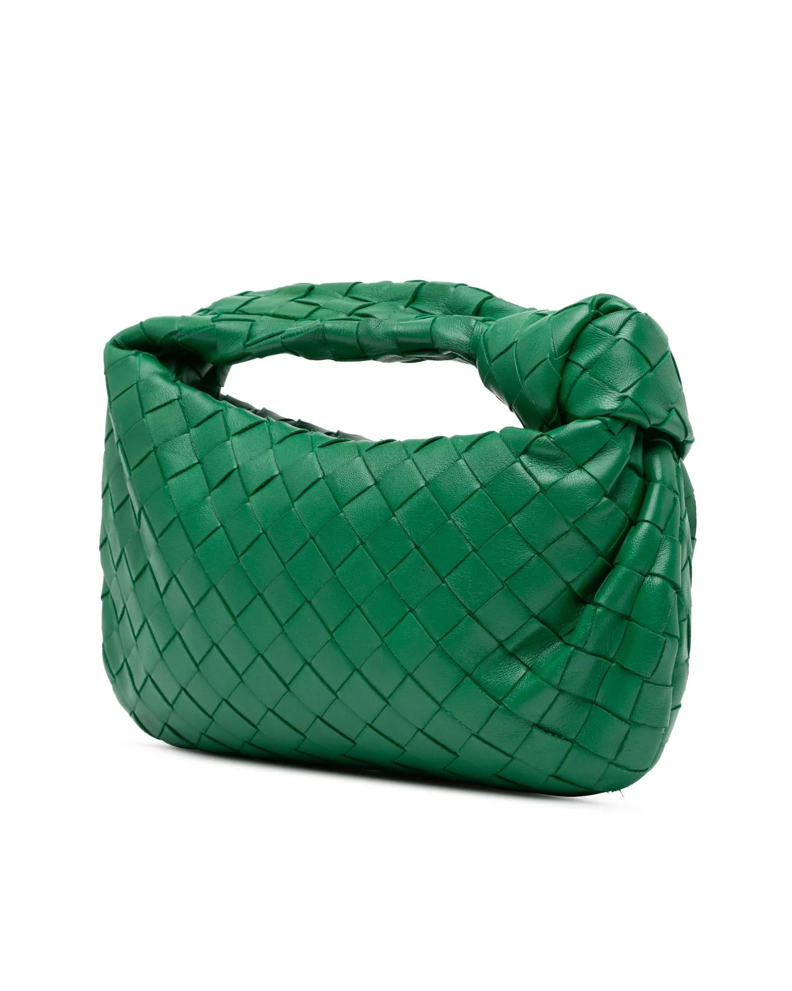 Mini Intrecciato Jodie Woven Leather Shoulder Bag