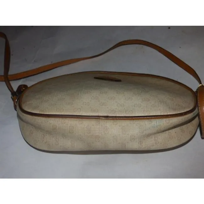 ON SALE! Gucci Camel On Ivory Micro Guccissima Print Crossbody