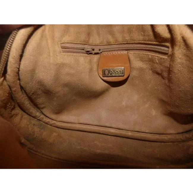 ON SALE! Gucci Camel On Ivory Micro Guccissima Print Crossbody