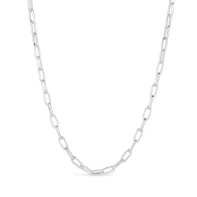 Paperclip Chain Necklace | Silver