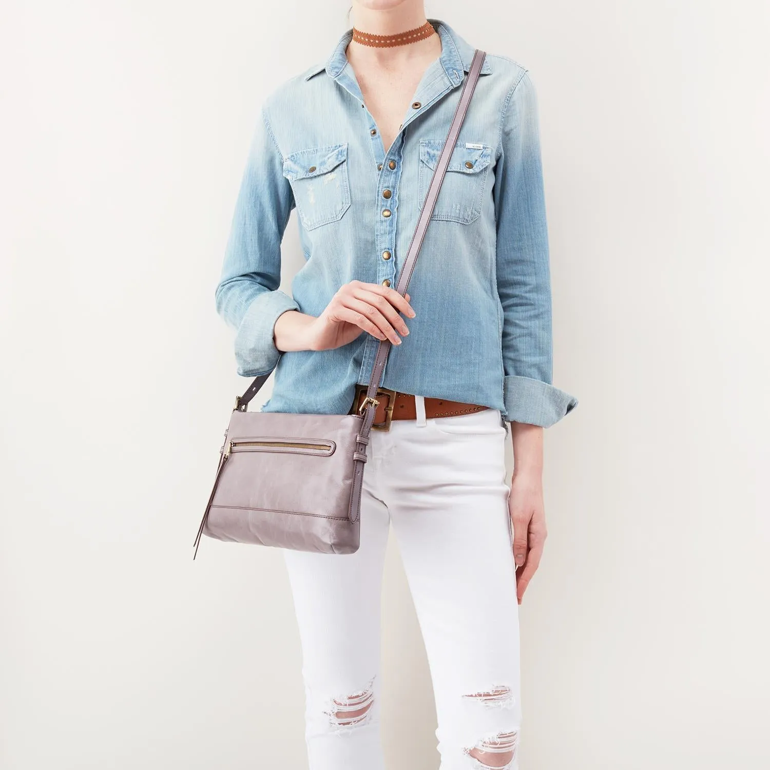 Women's Hobo Calder Granite Vintage Leather