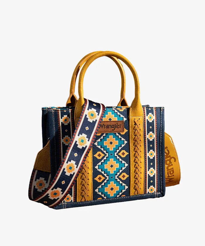 Wrangler Mustard Southwest Print Tote Bag